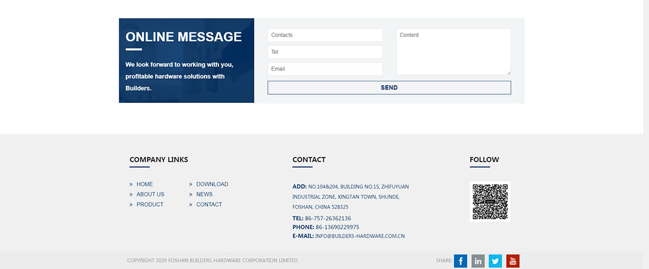 Foshan BUILDERS Hardware Corporation Limited